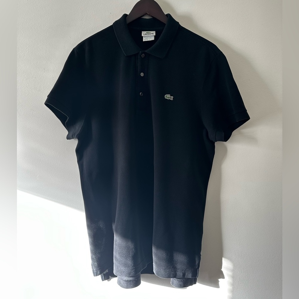 Lacoste Men’s Regular Fit Piquè Polo Black